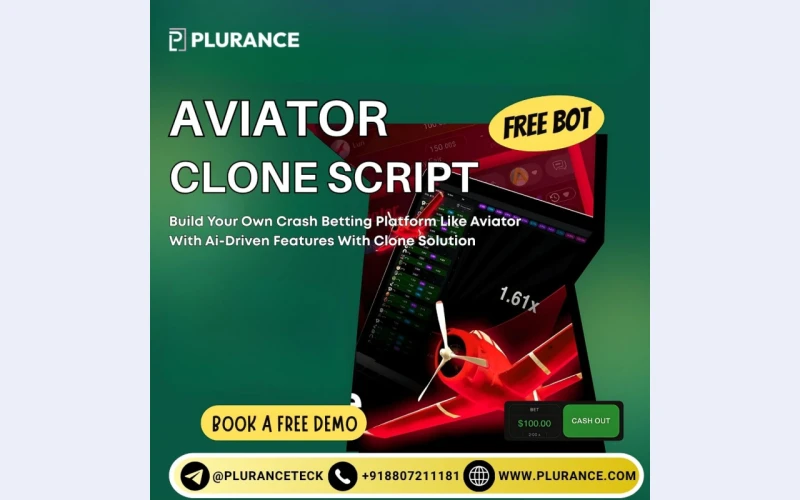 Launch Your Crash Gaming Venture with Plurance’s Aviator Clone Script