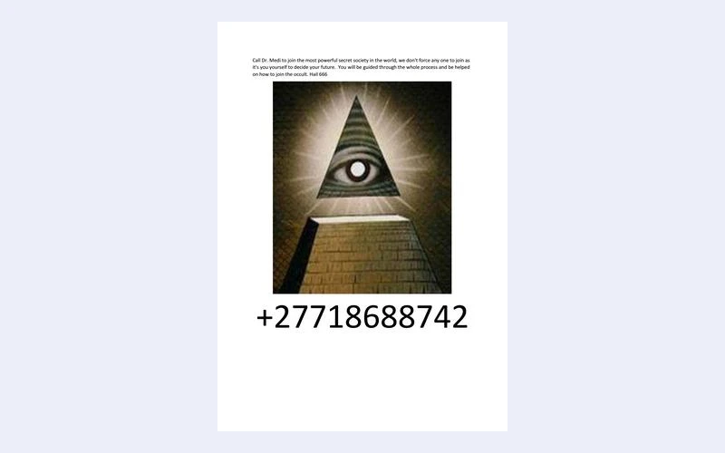 Join illuminati in South Africa +27718688742