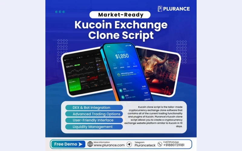 Be the Next Big Crypto Exchange with Plurance's KuCoin Clone Script