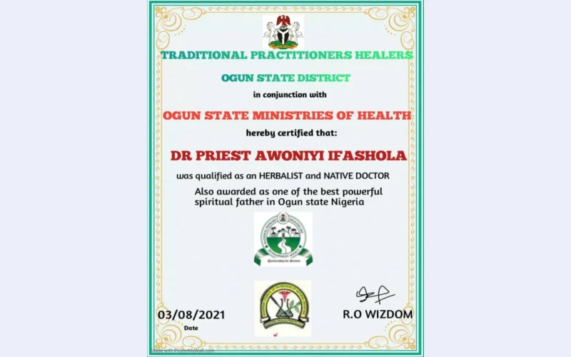 The best powerful spiritual herbalist in Nigeria+2348117855171