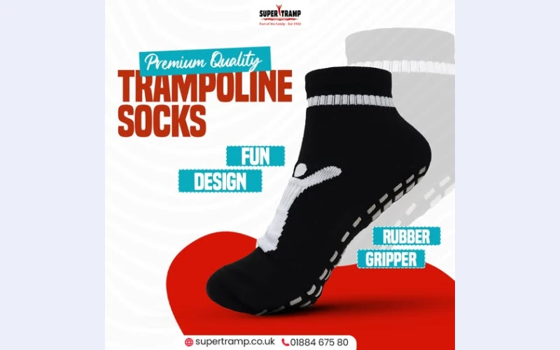 Trampoline Grip Socks | Extra Safety & Comfort UK